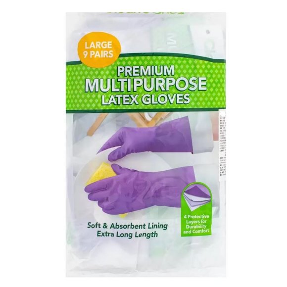 Clean Ones Premium Latex and Nitrile Multi-Purpose Gloves 9 pair Size Small - Picture 2 of 11